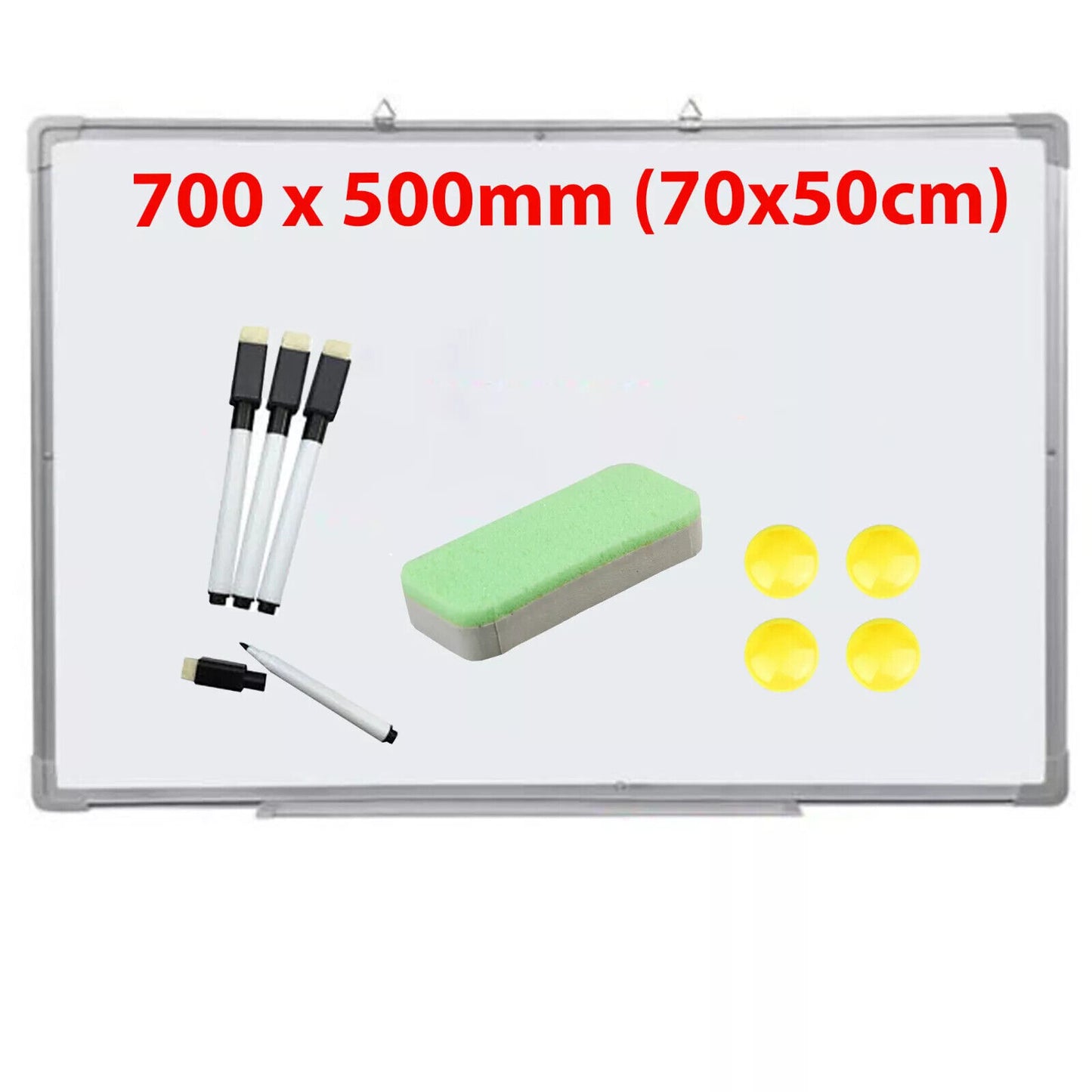 MAGNETIC WHITEBOARD SMALL LARGE WHITE BOARD DRY WIPE NOTICE OFFICE SCHOOL HOME