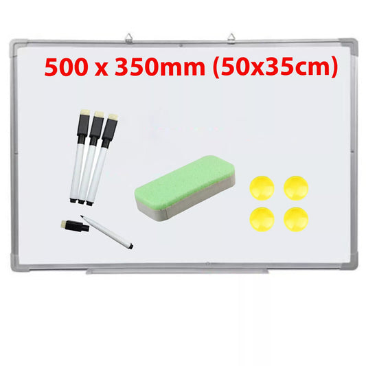 MAGNETIC WHITEBOARD SMALL LARGE WHITE BOARD DRY WIPE NOTICE OFFICE SCHOOL HOME